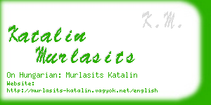 katalin murlasits business card